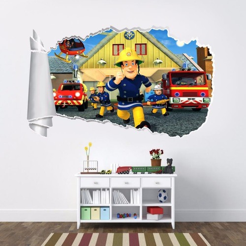Fireman sam torn hole - fireman,