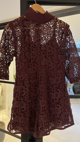 Zara playsuit burgundy meduim - playsuit,