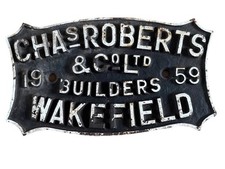RAILWAY SIGN CHAs ROBERTS & CO