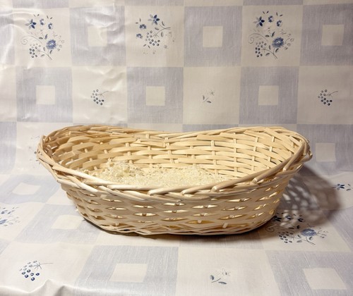 Light oval wicker storage - oval,
