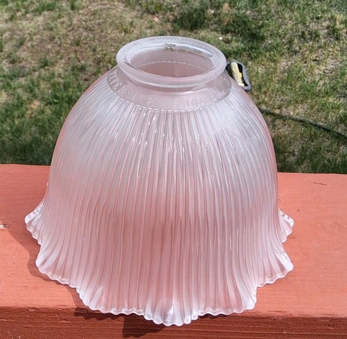 Antique frosted holophane - antique,