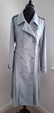 COAST pale blue pleated trench