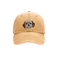SHIH TZU GOLD & WHITE DOG