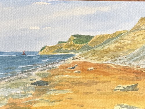 Vintage 1970s watercolour - vintage,