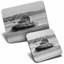 Mouse Mat & Coaster Set - BW -