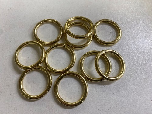 20mm brassed curtain rings - 20mm, 10