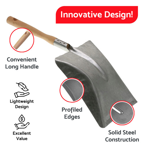 Galvanized dustpan and coal - galvanized,