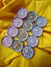 Henna Design,  Decorated Scented Tea Light Candles- 12 pack