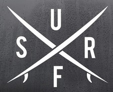 Surf vinyl sticker car van