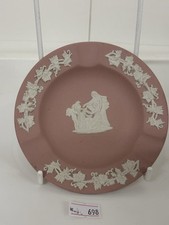 Wedgwood Pink Jasperware Cupid Tri Ashtray 