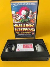 Killer Klowns From Outer Space VHS PAL Small Box 1988 Rare 100% Tested