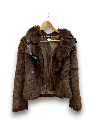 2000s vintage brown faux - vintage, fur