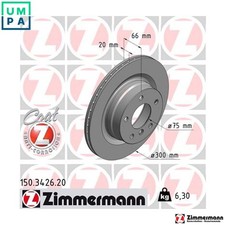 2x BRAKE DISC 150.3426.20 FOR