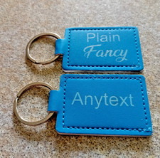2x Personalised Blue Faux