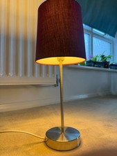 Stick Table Lamp – Aubergine & Chrome