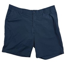 Nike Golf Dri-Fit Mens Navy Blue Gold Shorts W42