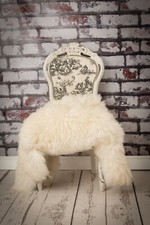 Genuine White/cream Sheepskin