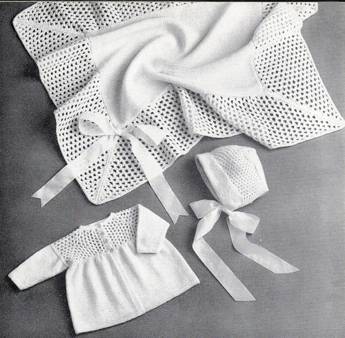 Baby shawl coat - , bonnet