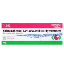 Chloramphenicol 1% Eye Ointment 4g Conjunctivitis Bacterial Infection treatment