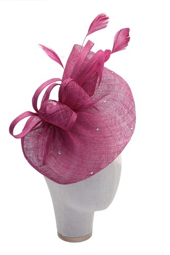 Flower feather hair hat - flower,