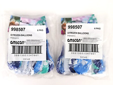 Disney Frozen Latex Balloons 11" 12 x Pack of 6 Blue Turquoise Sky Blue New F1