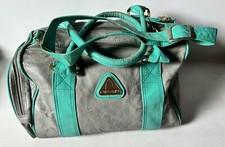 Head - Vintage 1980's Grey & Turquoise Sports Bag with Shoulder Strap