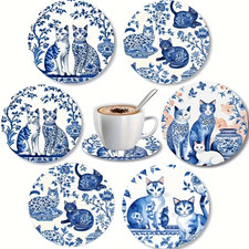 6 Pack Ceramic Coasters with