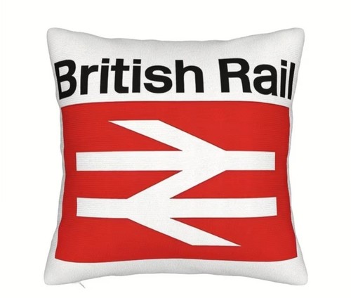 British rail cushion pillow - br,
