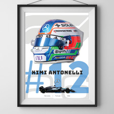 2026 F1 Helmets Poster Formula