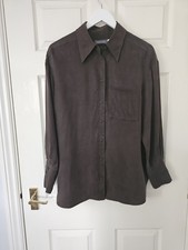 Mint Velvet Brown Shirt Size