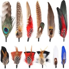 Hat Natural Peacock Feathers -