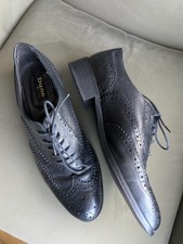 Dune Black Leather Brogues