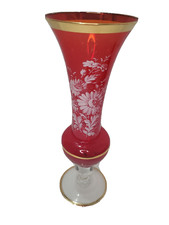 VTG Ruby 22k Gold Trim Tall