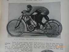 Teddington Canal Lock Hanson Motorbike Speed Record Oar Making Rowing 1904 Rare