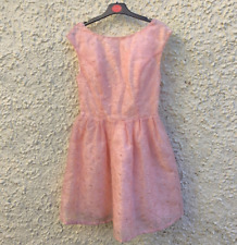 Top Shop Peach Ball Gown Mini Dress Size UK 8 Prom Dress Embroidery