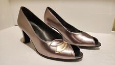 Ladies Lotus Vanessa Shoes Pewter Silver Grey - Size UK 5