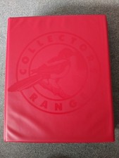 (12) RED W H SMITH COLLECTORS RANGE STAMP ALBUM WITH 10 POSTCARD PHQ PAGES