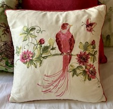 Laura Ashley Bird Cushion 14x14 Inches