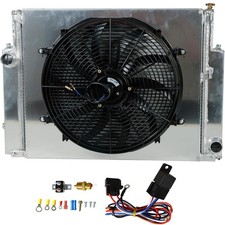 2 Row Aluminum Radiator + Fan