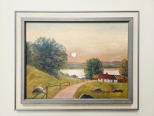 Vintage Swedish landscape by