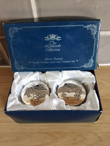 Silver plated first tooth box - first,