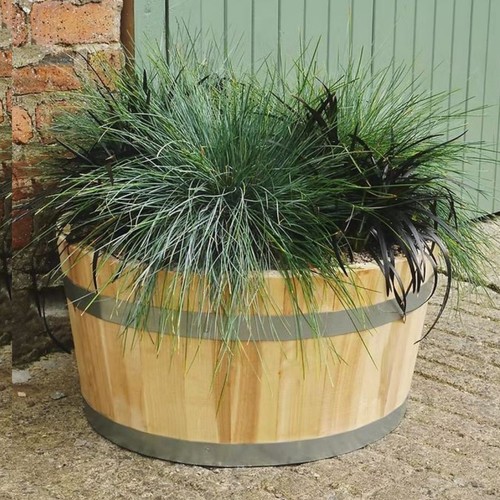 Hardwood planter barrels for - planter,