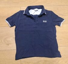 5-6 Years Boys Hugo Boss Polo Top Blue (79)