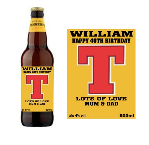 Personalised tennents lager - personalised,