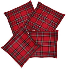 Royal Stewart Tartan Cushion Cover Burns Night Christmas Home Decoration