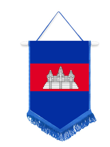 Cambodia car wall pennant - /,