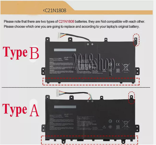 C21n1808 laptop battery for - laptop,