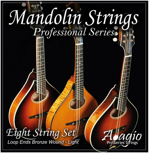 Mandolin string set bronze - >,