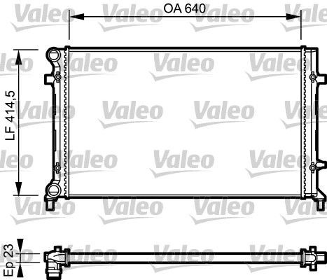 Valeo engine radiator fits - engine,