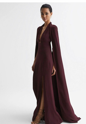 Reiss burgundy halter neck - reiss,